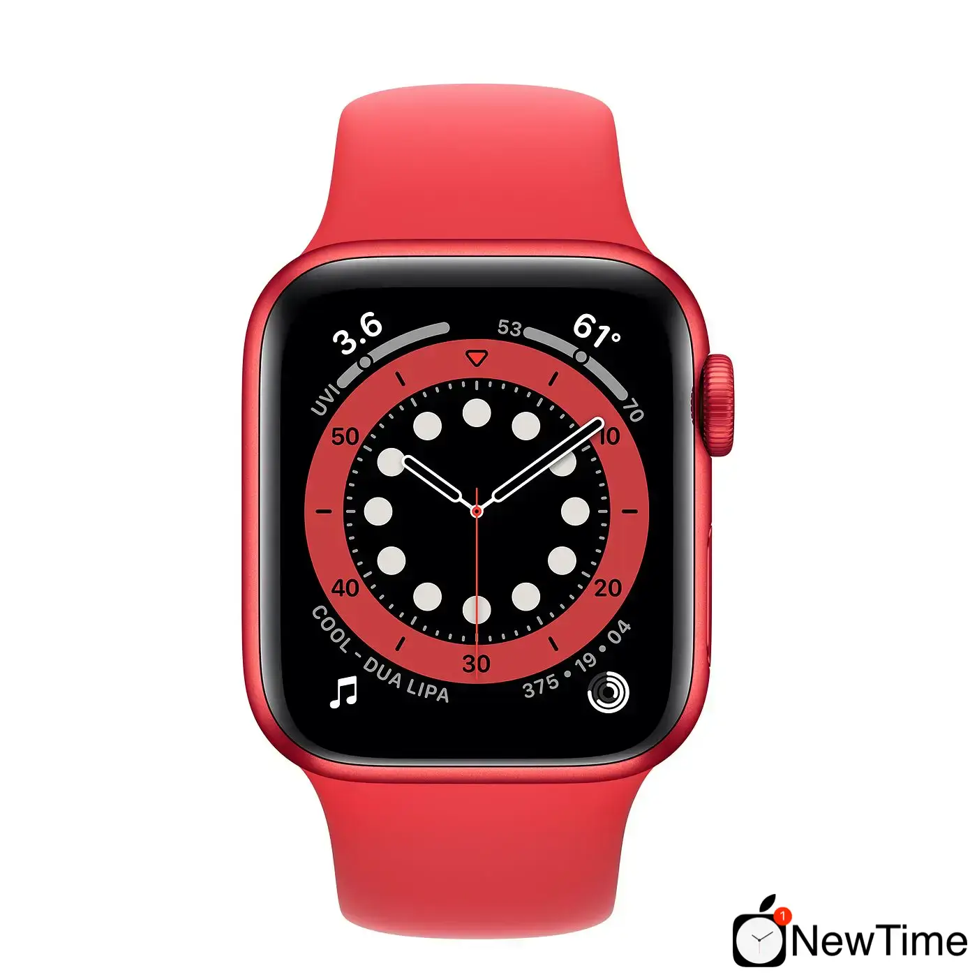 Apple Watch Series 6 GPS 40mm (PRODUCT) RED Aluminum Case with (PRODUCT) RED Sport Band (M00A3)